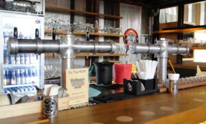 2 rustic beer towers each 5 taps made to order