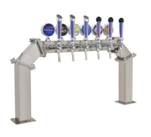 6 taps beer bridge brauhaus chrome F98B20-6
