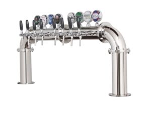 8 taps beer bridge chrome F98B13-8