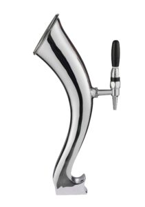 Curved single beer tap font F98B11a side