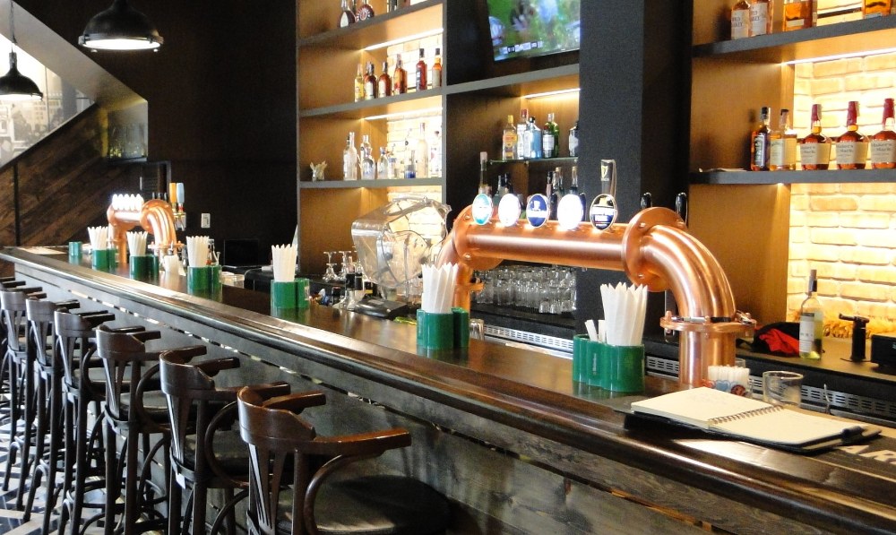 Double draft beer copper bridges