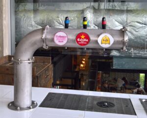 Rustic beer tower 3 taps