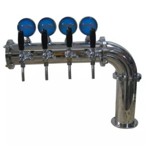 Single wing Brauhaus beer tower 4 taps F98B3-4L